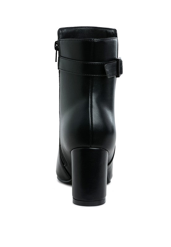 Belt Detail Ankle Boots