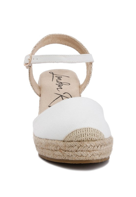 Micro Suede Espadrille Wedges