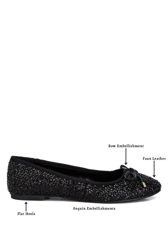 Sequin Ballet Flats