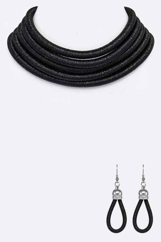 Cording Necklace Set