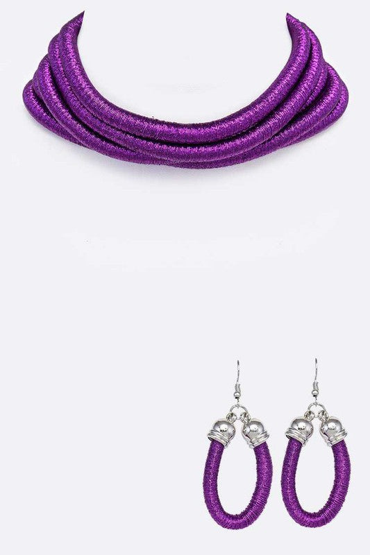 Cording Necklace Set