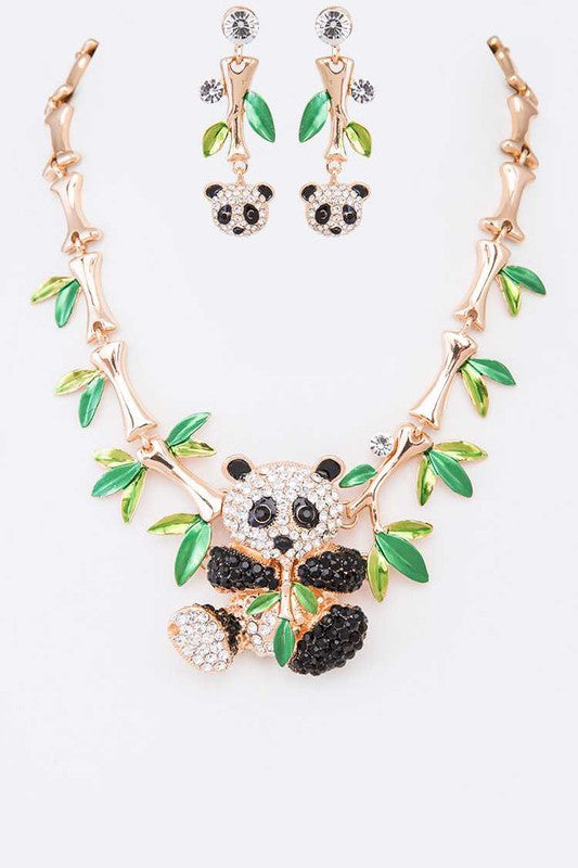 Panda Necklace Set