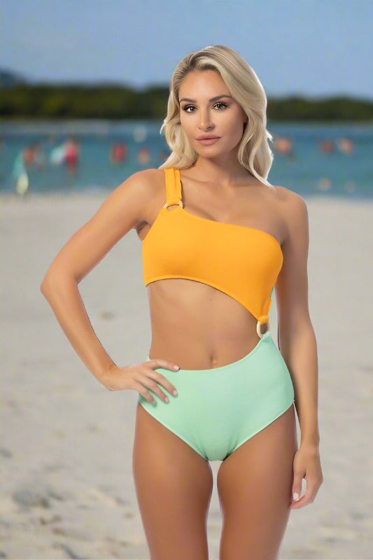 Two-Tone Cutout One Piece