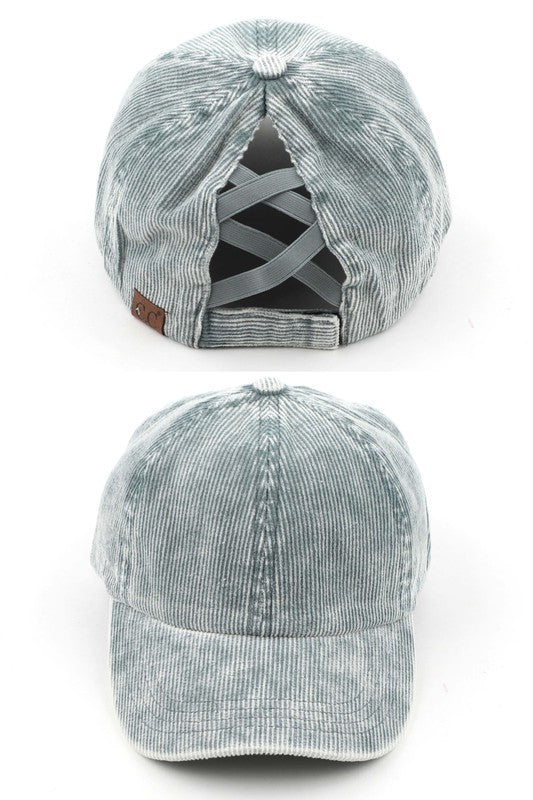 Stone-Washed Corduroy Cap
