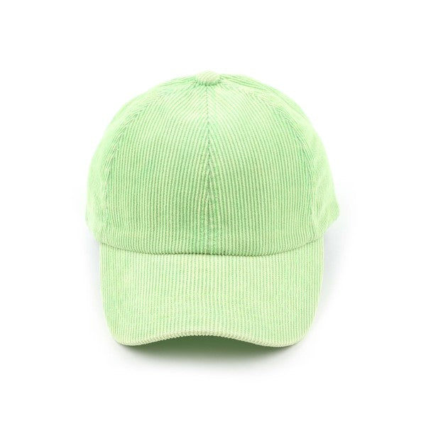 Stone-Washed Corduroy Cap