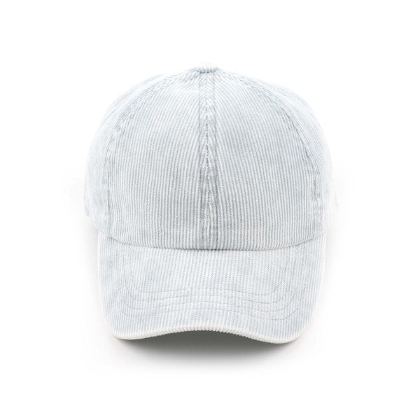 Stone-Washed Corduroy Cap