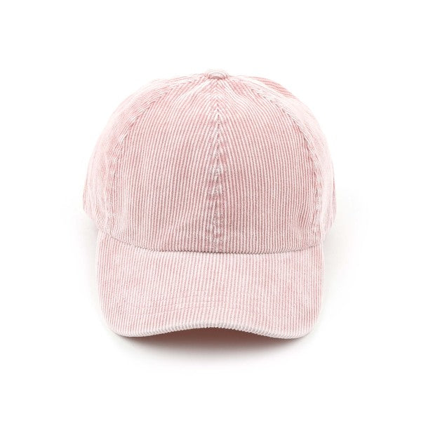 Stone-Washed Corduroy Cap