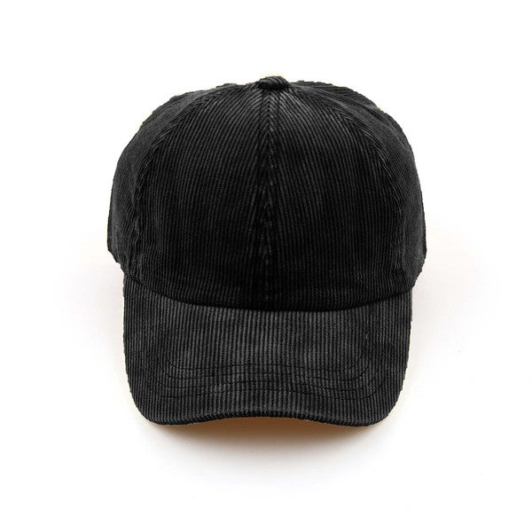 Stone-Washed Corduroy Cap
