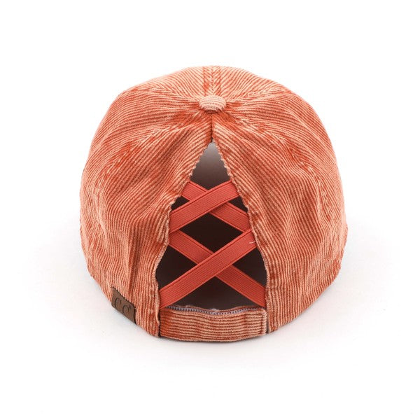 Stone-Washed Corduroy Cap