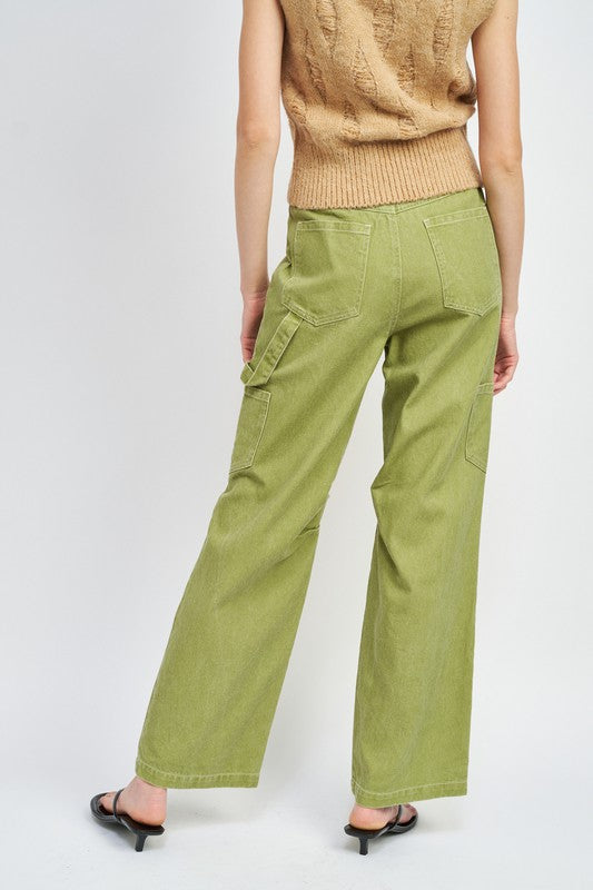 Contrast Utility Cargo Pants