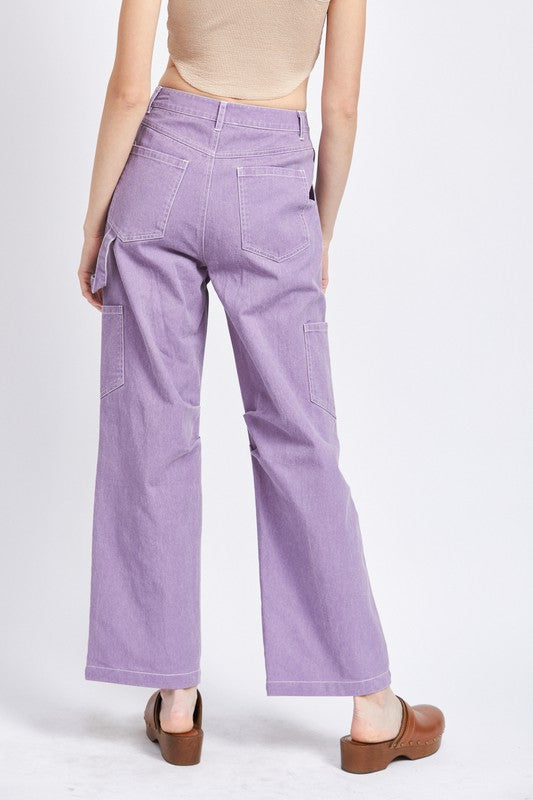 Contrast Utility Cargo Pants
