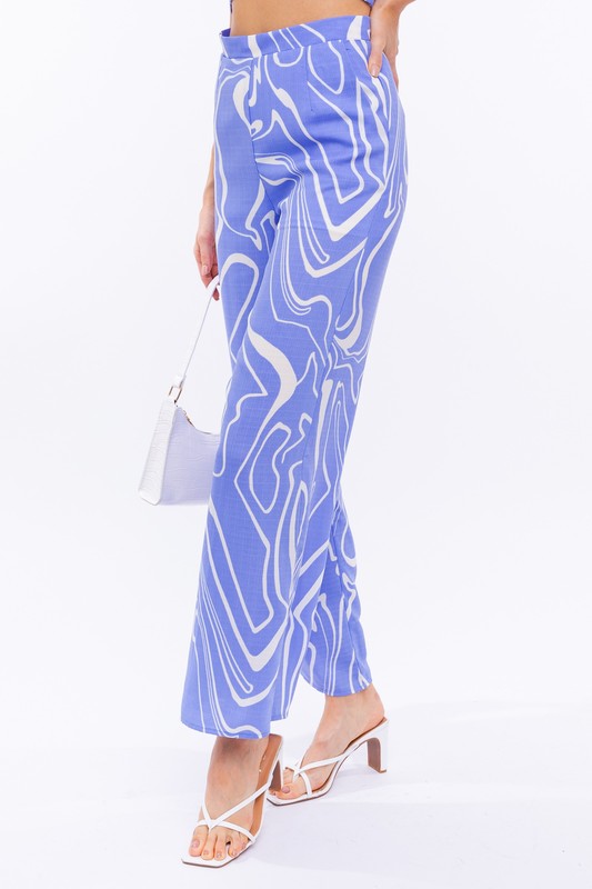 Swirl Abstract Pattern Pants