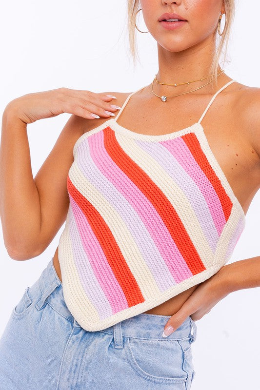 Open Back Crochet Top