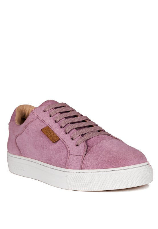 Handcrafted genuine suede sneakers featuring a flat rubber outer sole. Designed with a lace-up closure and round toe for comfort and style. Perfect for casual walking, these sneakers elevate your everyday look. Free shipping on all orders. Shop now!