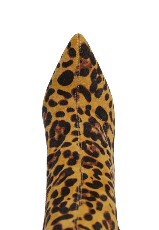 Vegan Leather Heeled Boots