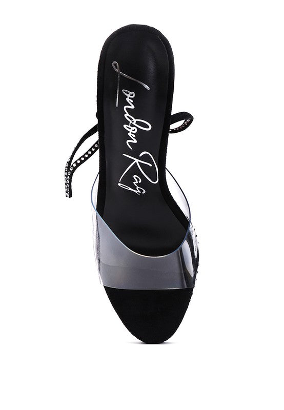 Diamante Strappy Stiletto Heels