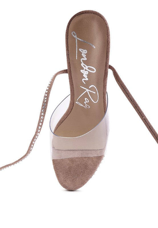 Diamante Strappy Stiletto Heels