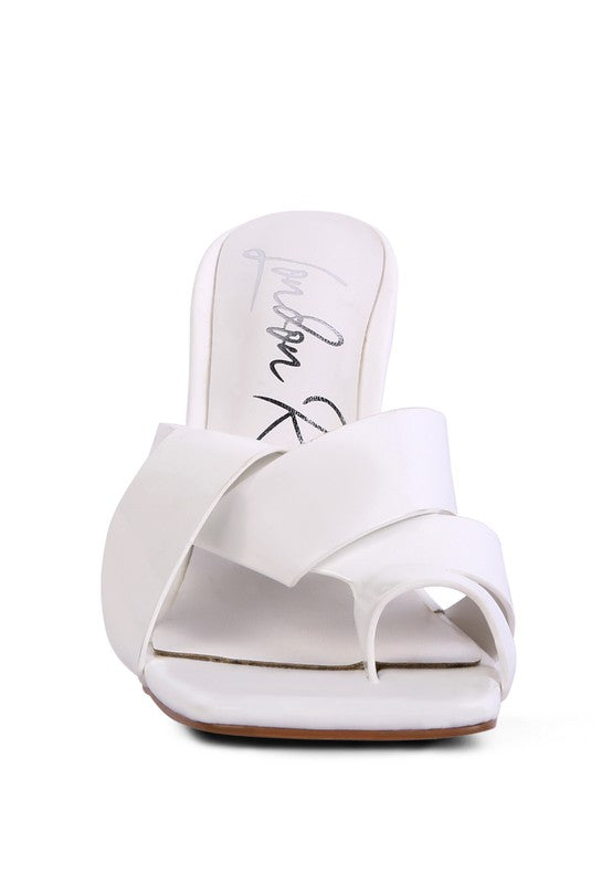 Toe Ring Heeled Sandals