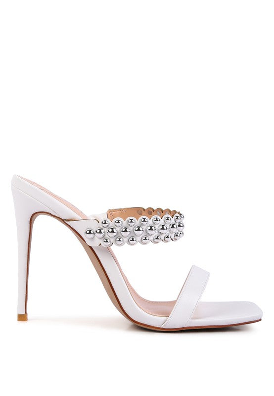 Embellish High Heel Dress Sandals