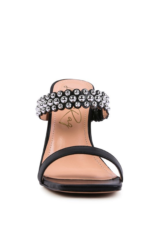 Embellish High Heel Dress Sandals