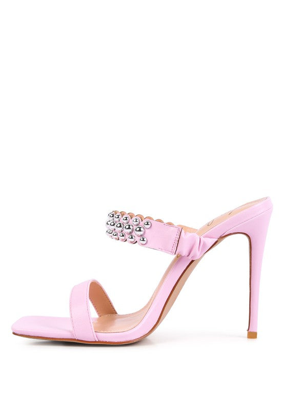 Embellish High Heel Dress Sandals