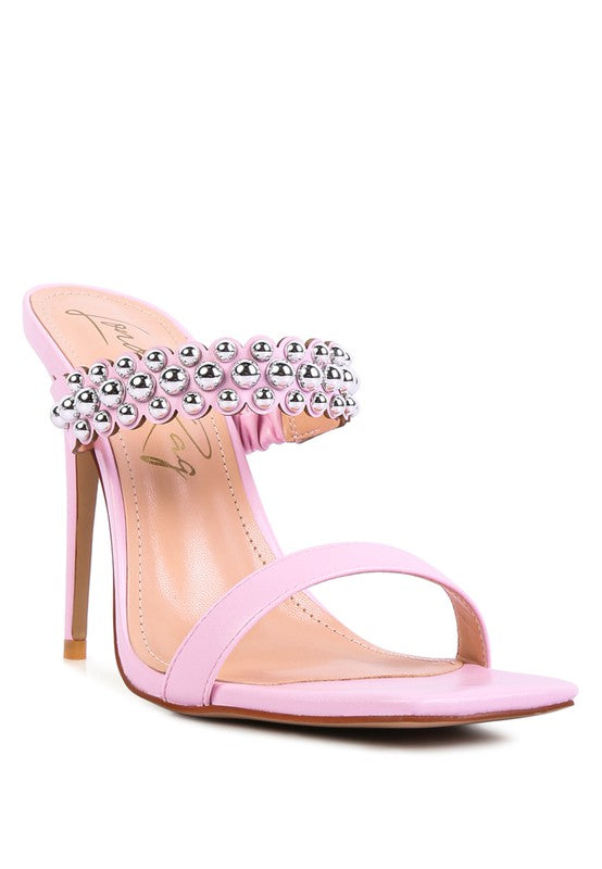 Embellish High Heel Dress Sandals