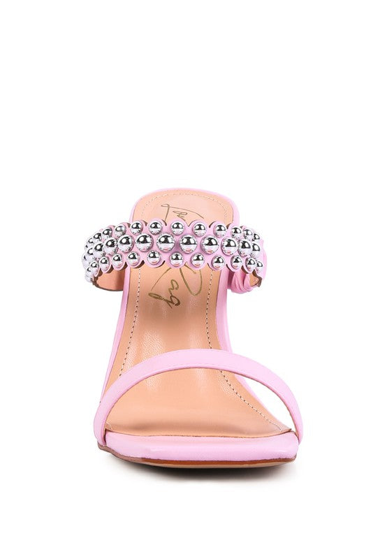 Embellish High Heel Dress Sandals
