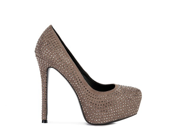 Faux Suede Stiletto Pumps