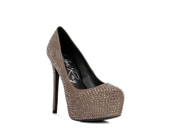 Faux Suede Stiletto Pumps