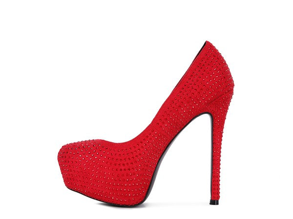 Faux Suede Stiletto Pumps