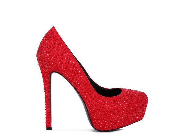 Faux Suede Stiletto Pumps