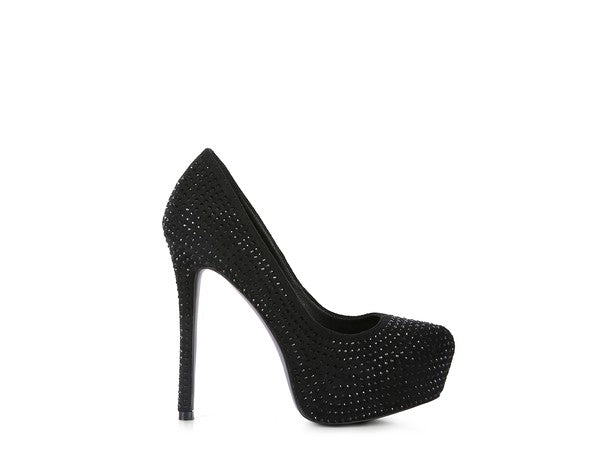Faux Suede Stiletto Pumps