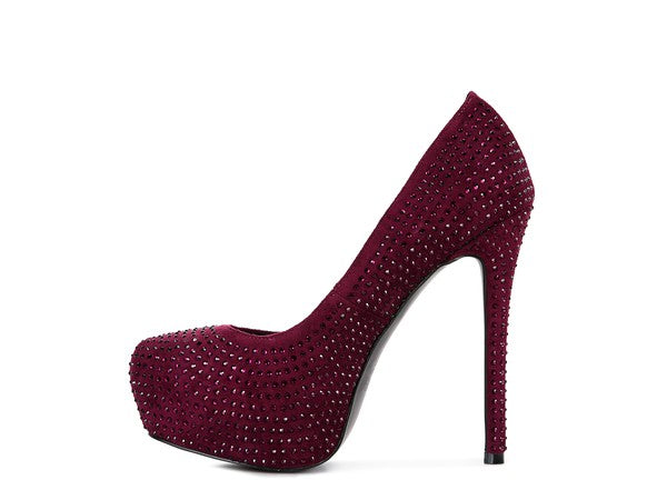 Faux Suede Stiletto Pumps