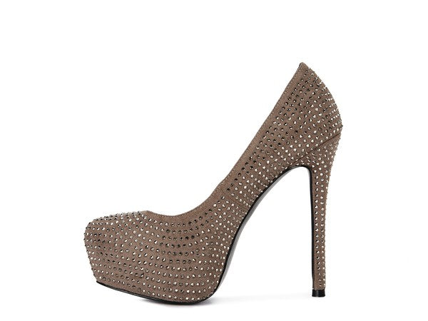 Faux Suede Stiletto Pumps