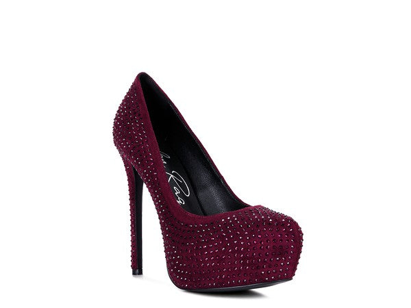 Faux Suede Stiletto Pumps