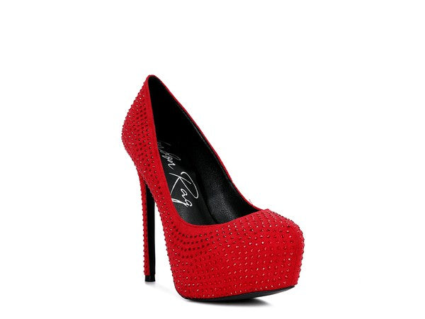 Faux Suede Stiletto Pumps