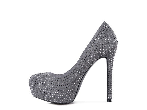 Faux Suede Stiletto Pumps