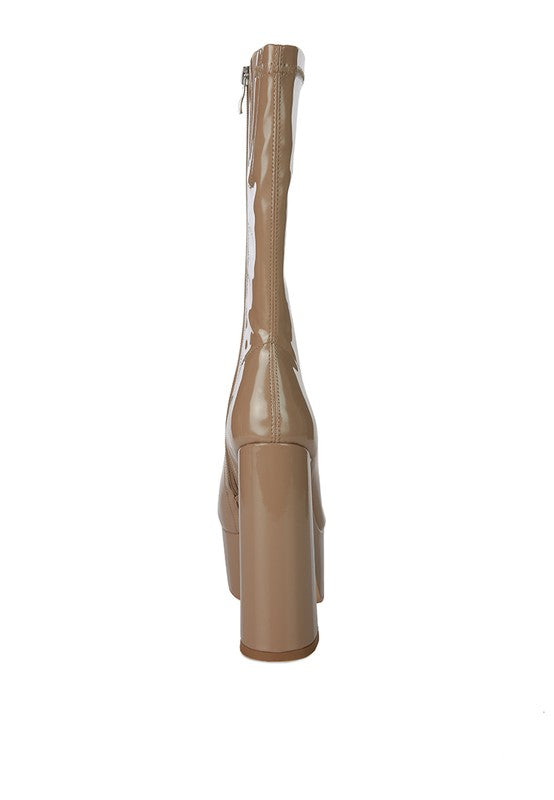 Glossy Patent Calf Boots
