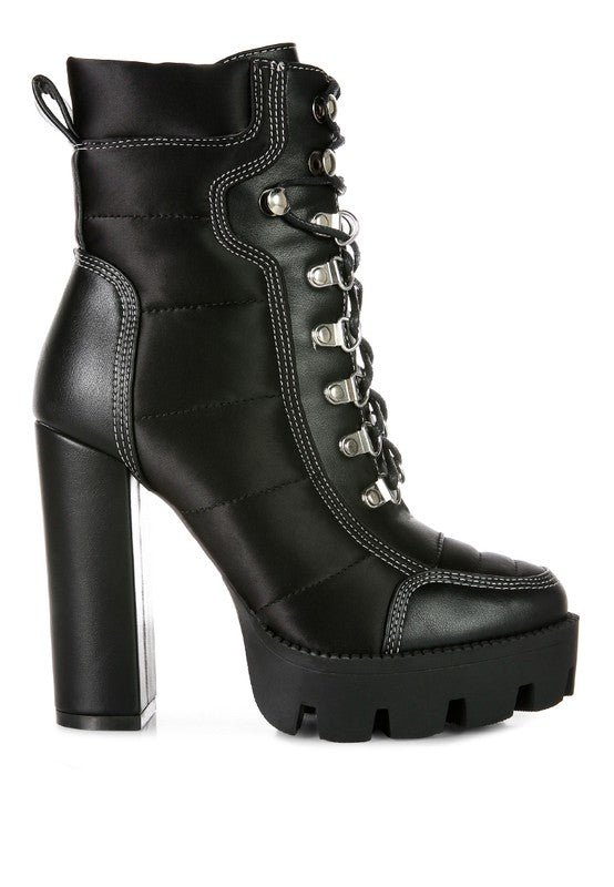 Quilted Satin Boots