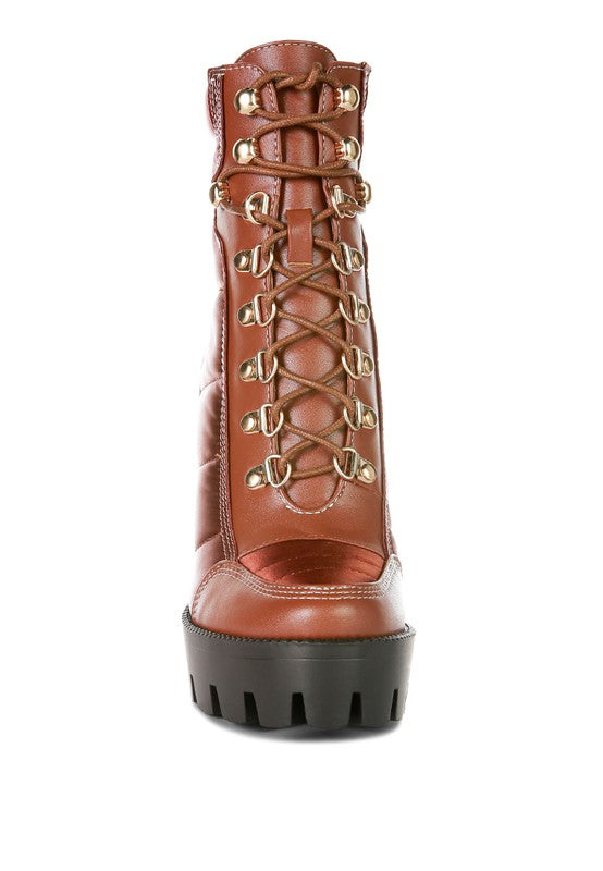 Quilted Satin Boots