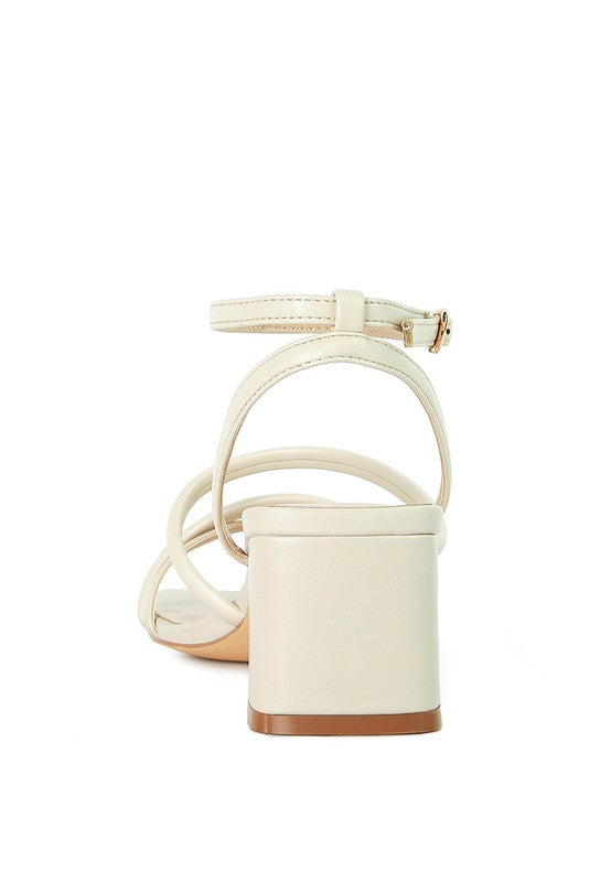 Ankle-Strap Block-Heel Sandals