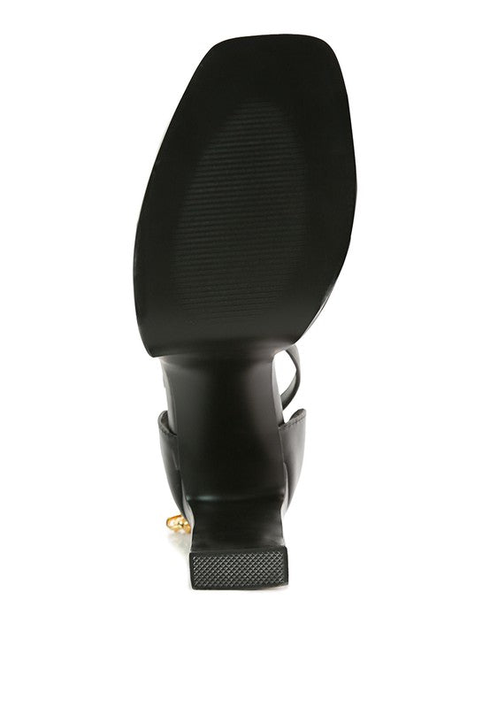 Ankle Chain Platform Sandals