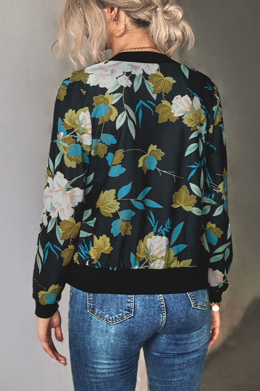 Printed Bomber Jacket
