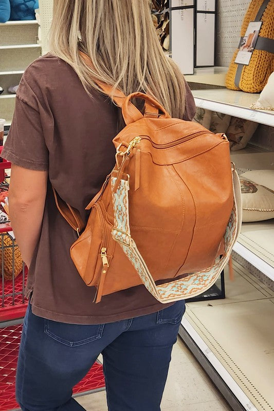 Vegan Leather Backpack