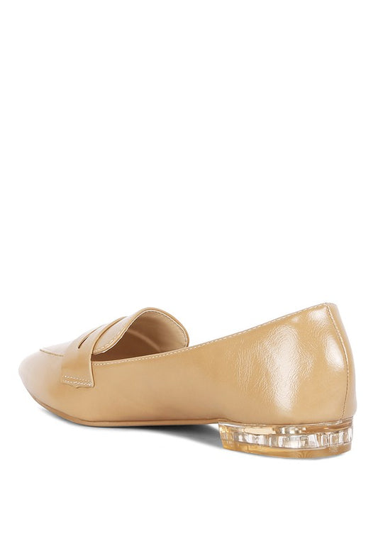 PU Pointed Toe Loafers