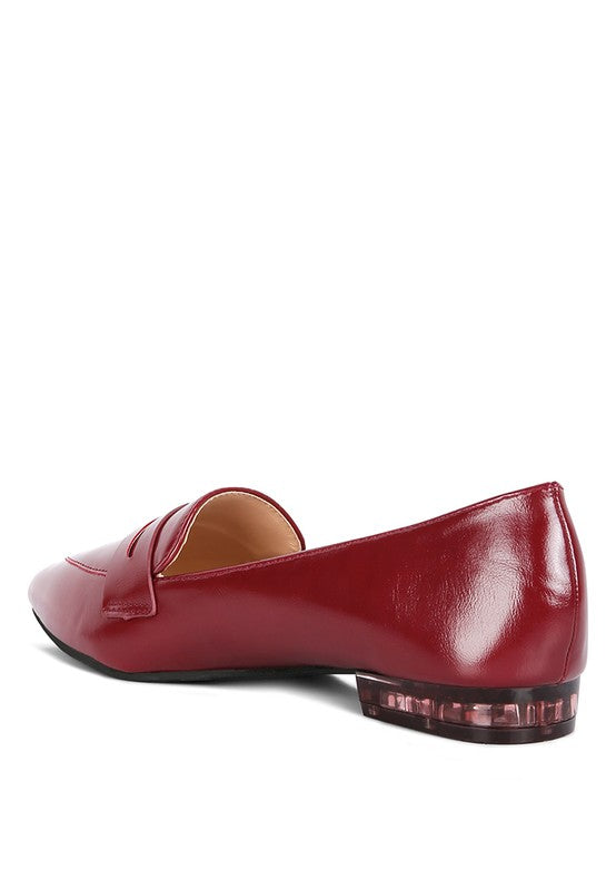 PU Pointed Toe Loafers