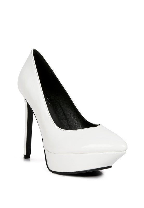 Patent Stiletto Platform Sandals