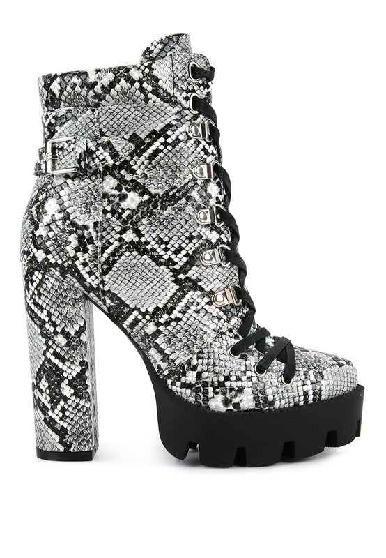 Printed Ankle Boots