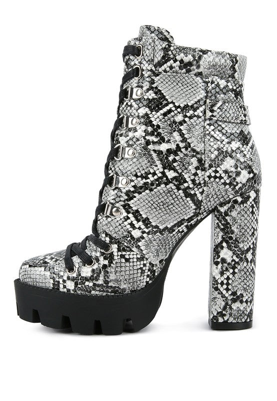 Printed Ankle Boots
