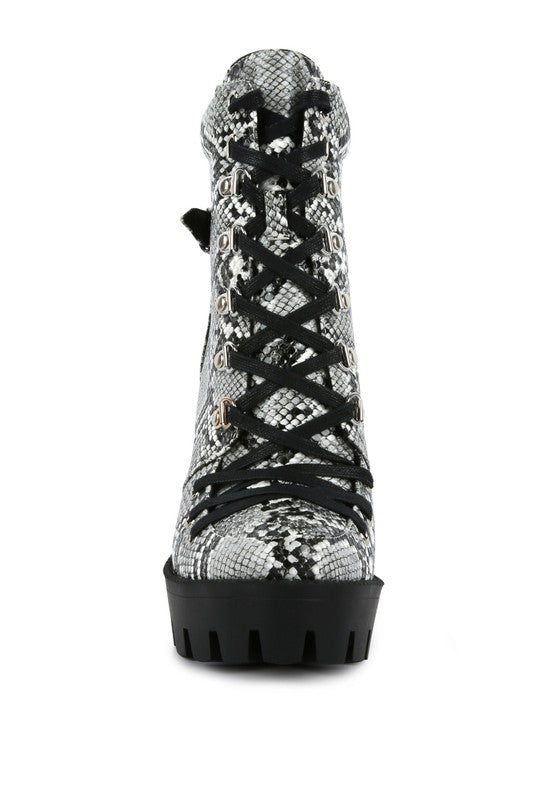 Printed Ankle Boots
